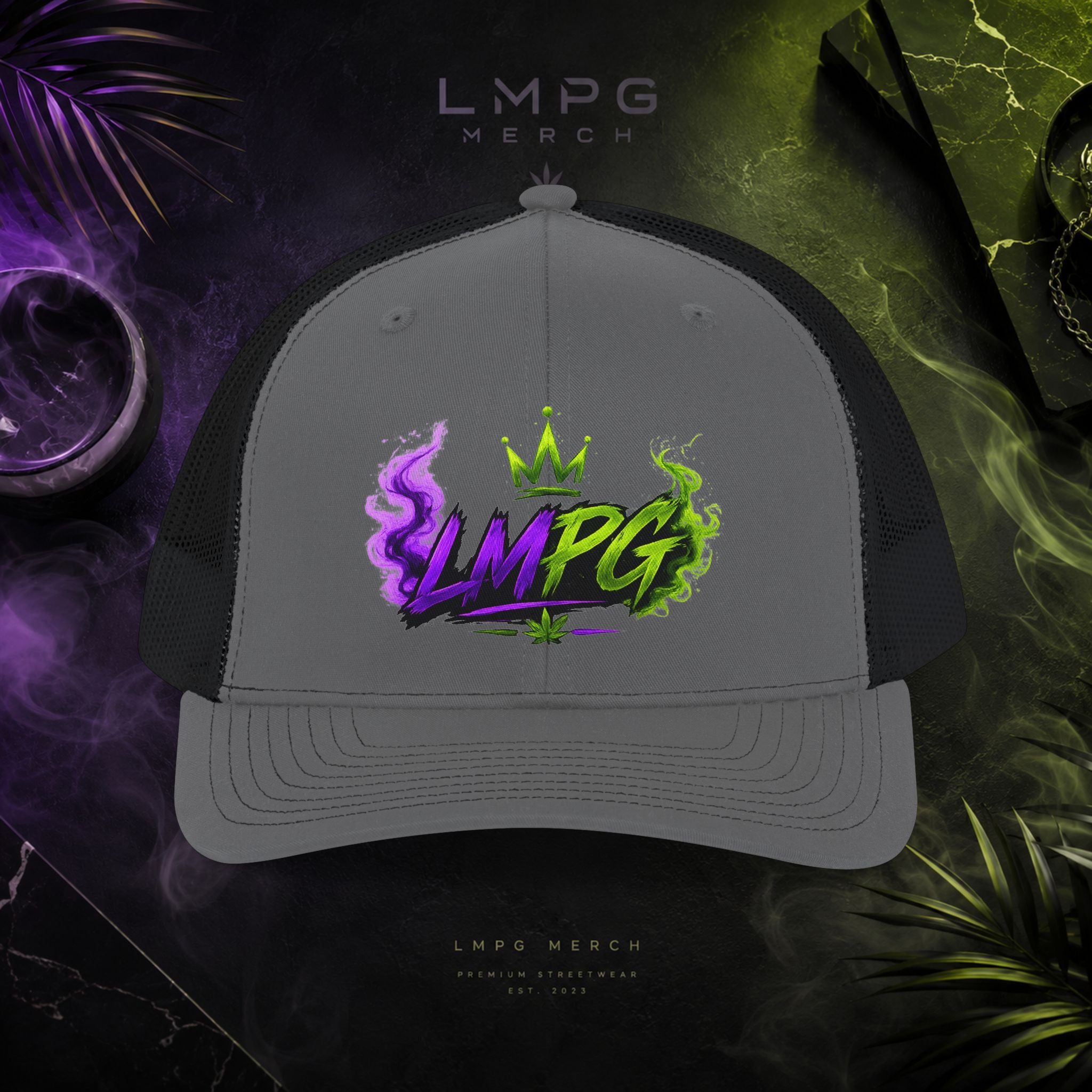 LMPG Smoke Crown Trucker Hat